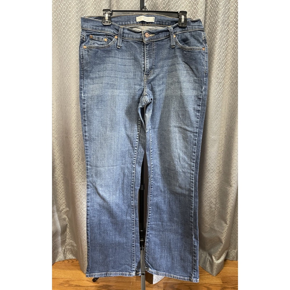 Levis 529 Curvy Boot Cut Ladies Denim Blue Jeans 16 Western Cowgirl